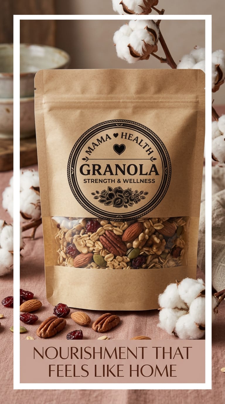 Premium Crunchy Granola by Mama Health - Baked Whole Grain Oats | No Refined Sugar, No Preservatives